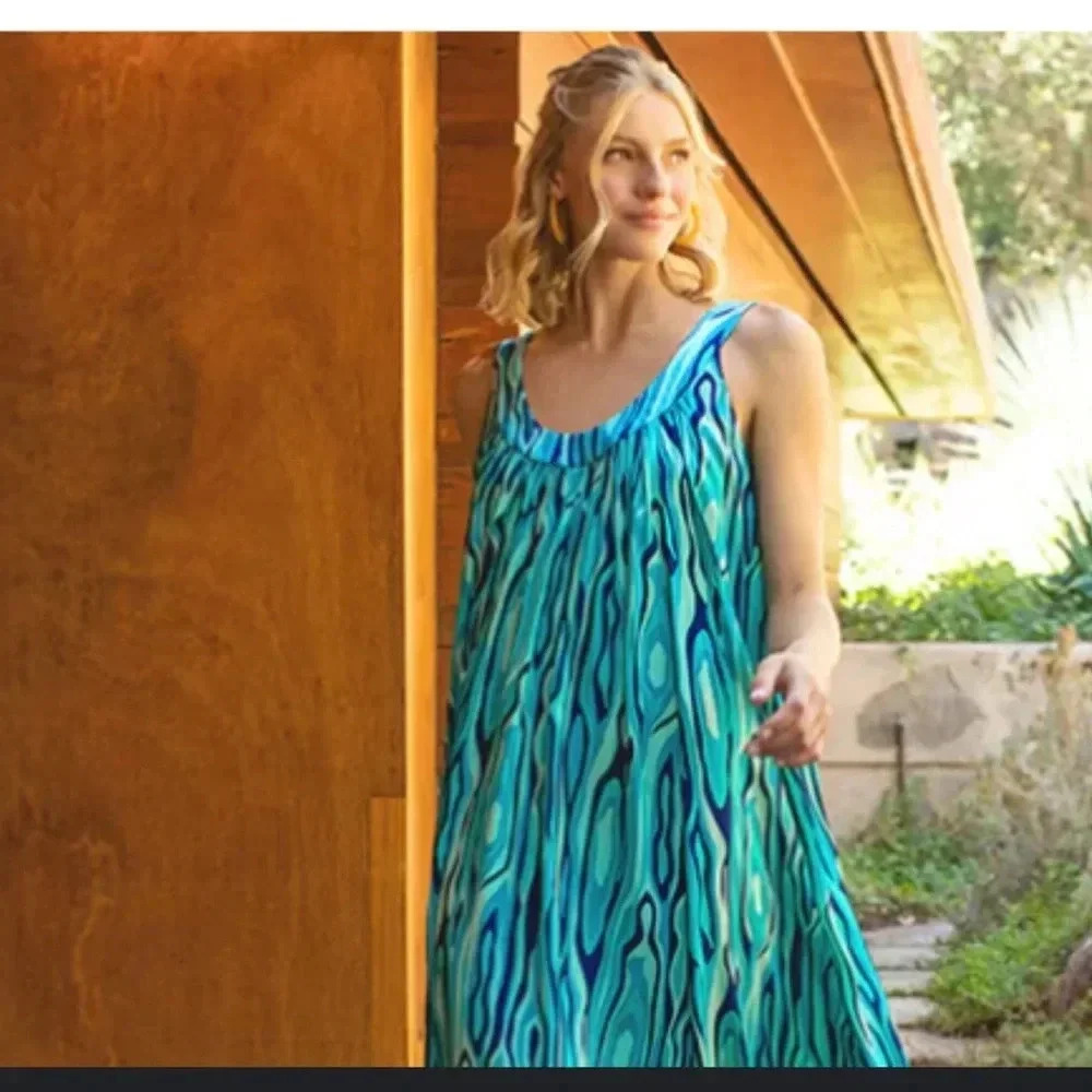Trina Turk Fern Maxi Dress -L - Picture 2 of 12